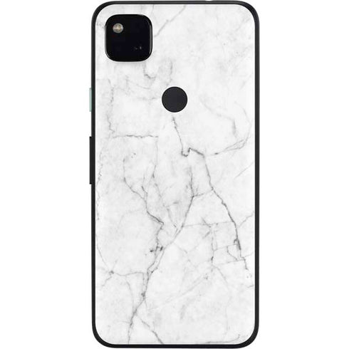 White Marble Google Pixel 4a Skin